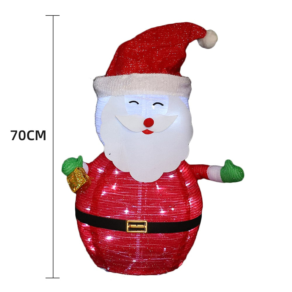 Weihnachtsmann, Höhe 70 cm – faltbar mit Timer
