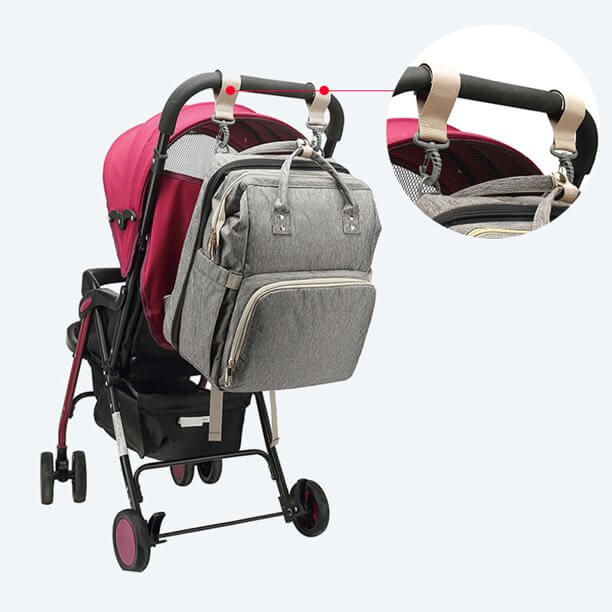 Wickelrucksack mit klappbarem Babybett – wasserdichtes Design mit mehreren Taschen