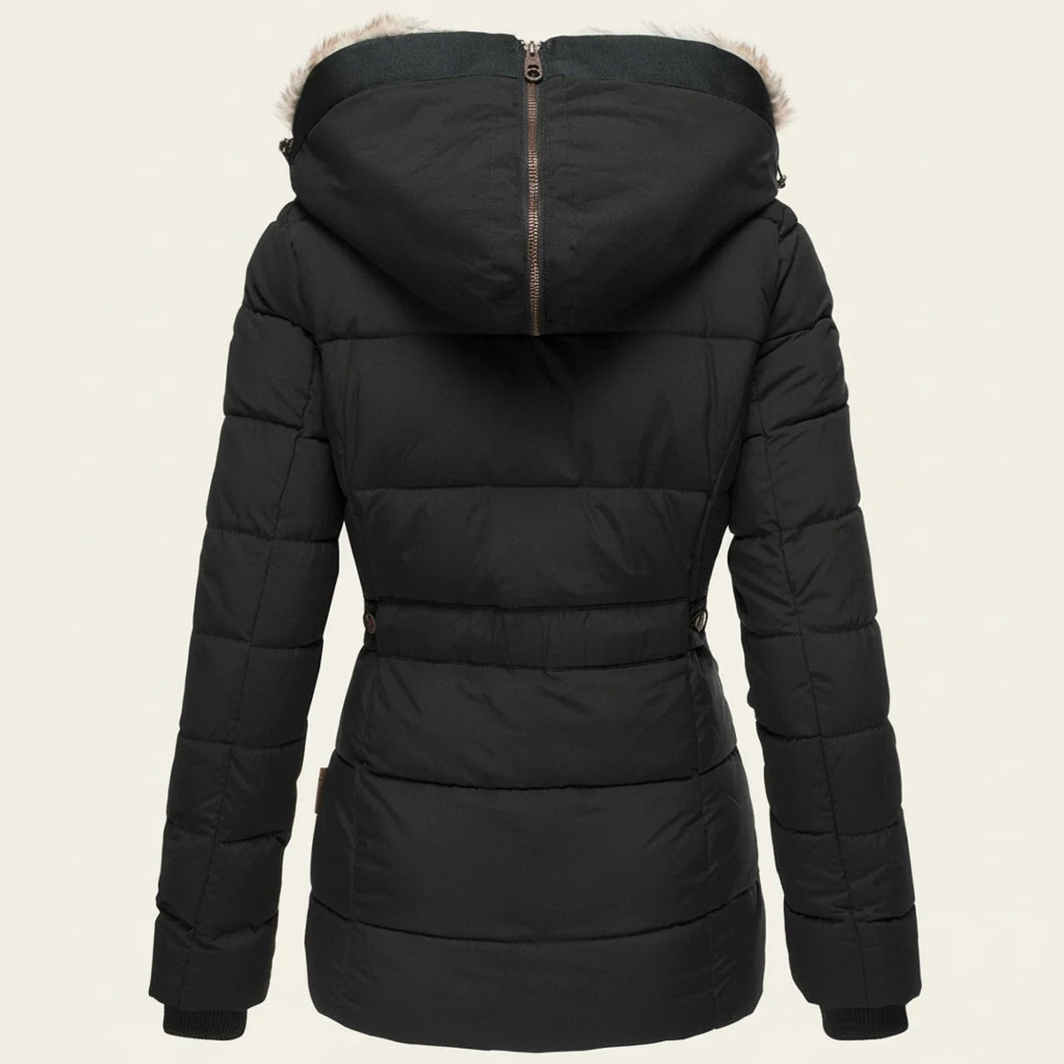 Winter-Pufferjacke mit Kapuze für Damen