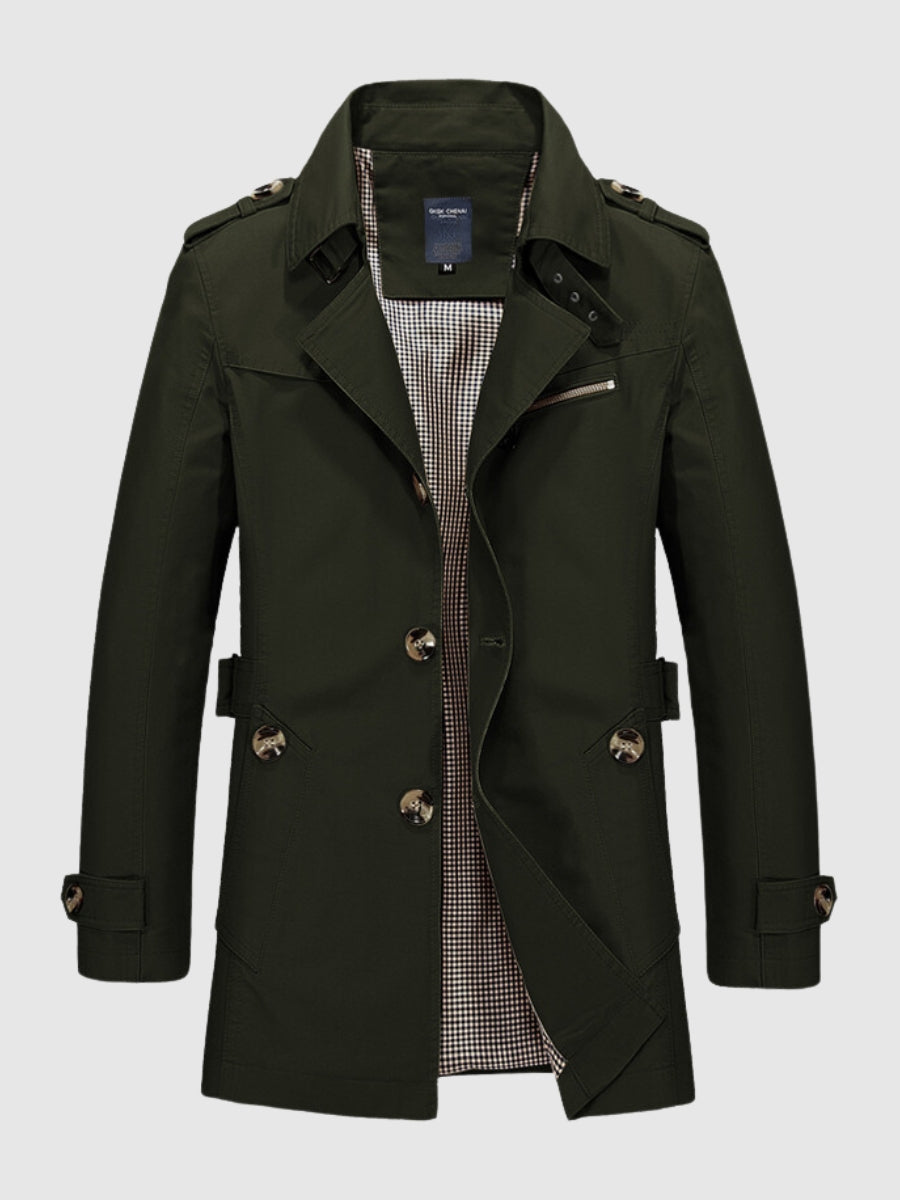 Zweireihiger Trenchcoat für Herren