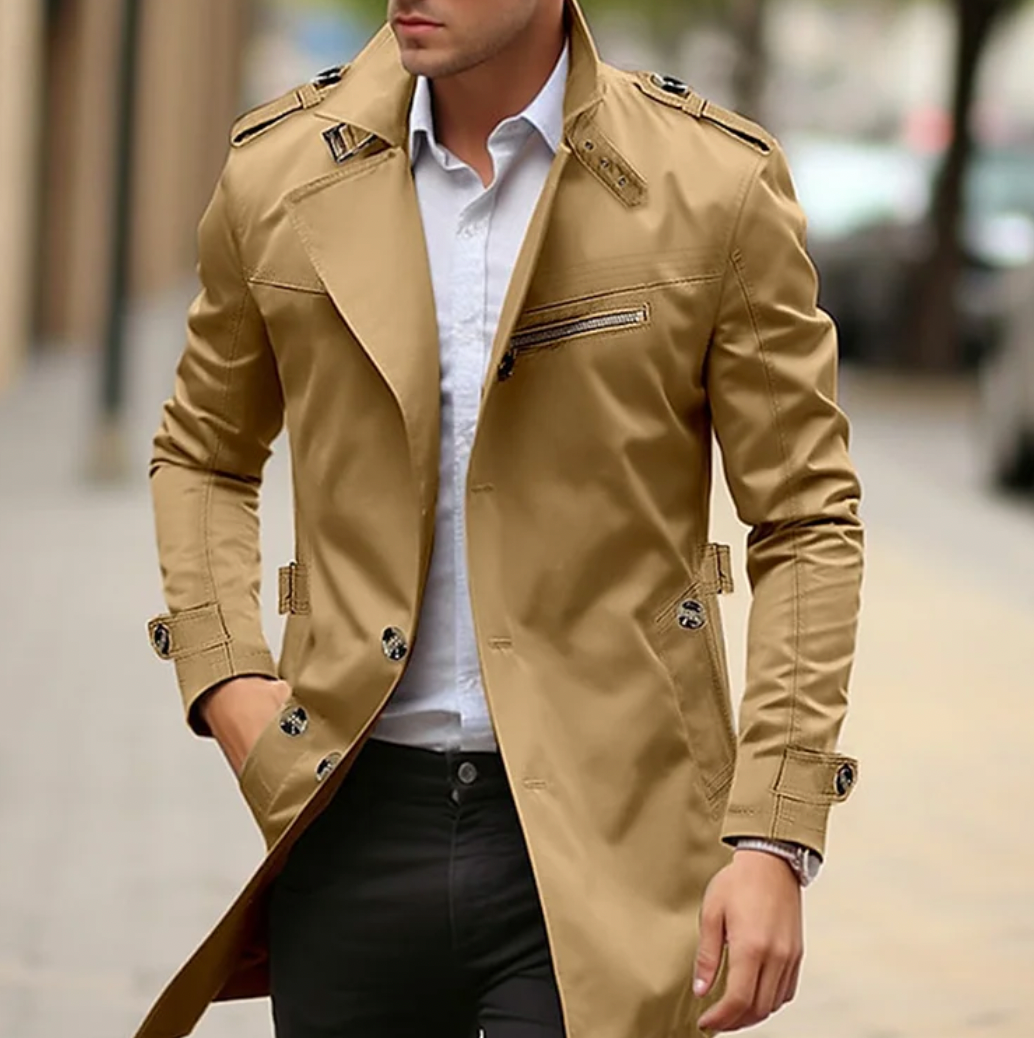 Zweireihiger Trenchcoat für Herren