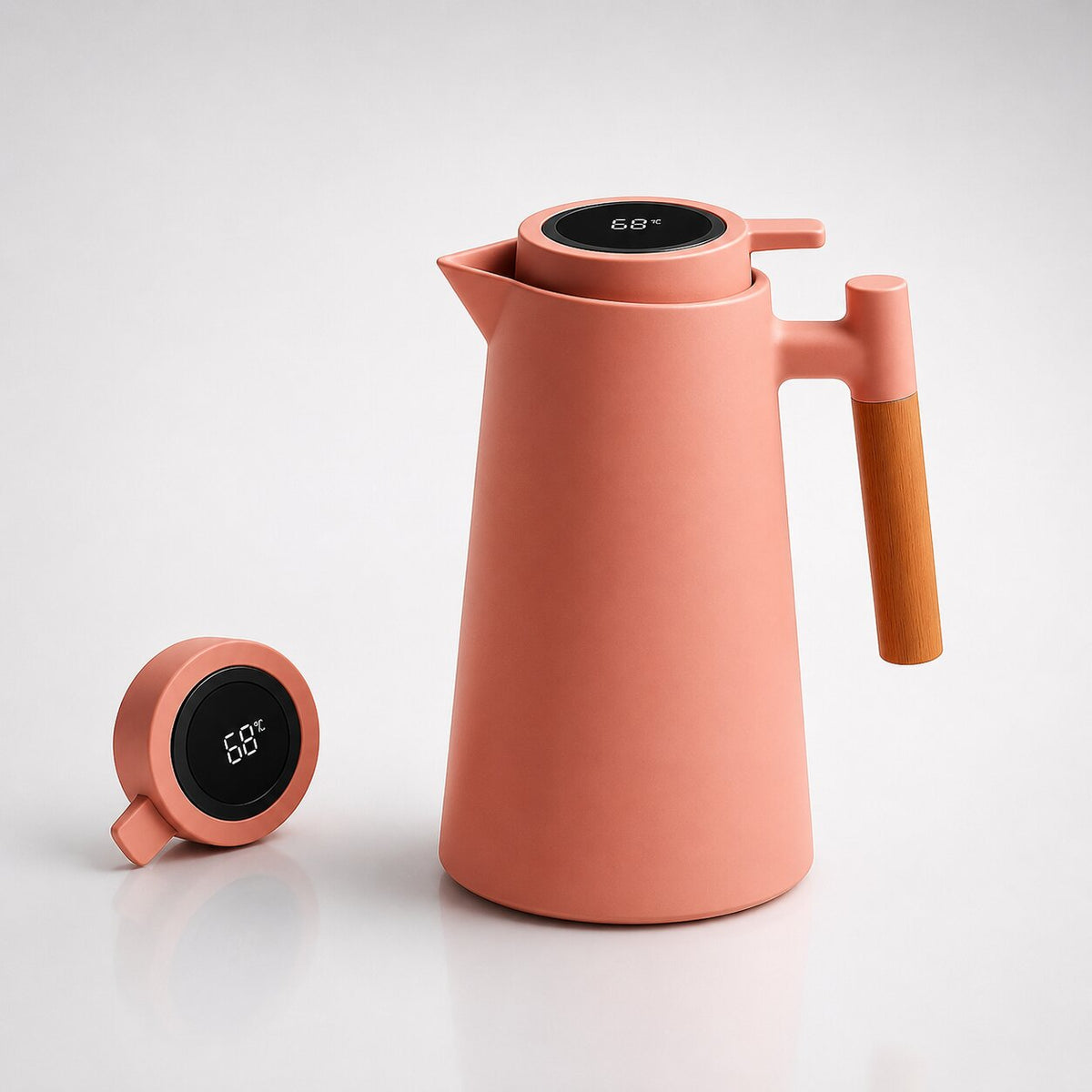 1-Liter-Thermoskanne Mit Temperaturanzeige – hält Kaffee und Tee stundenlang warm