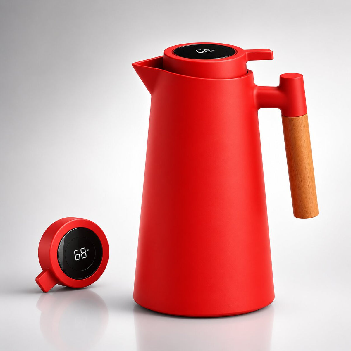 1-Liter-Thermoskanne Mit Temperaturanzeige – hält Kaffee und Tee stundenlang warm