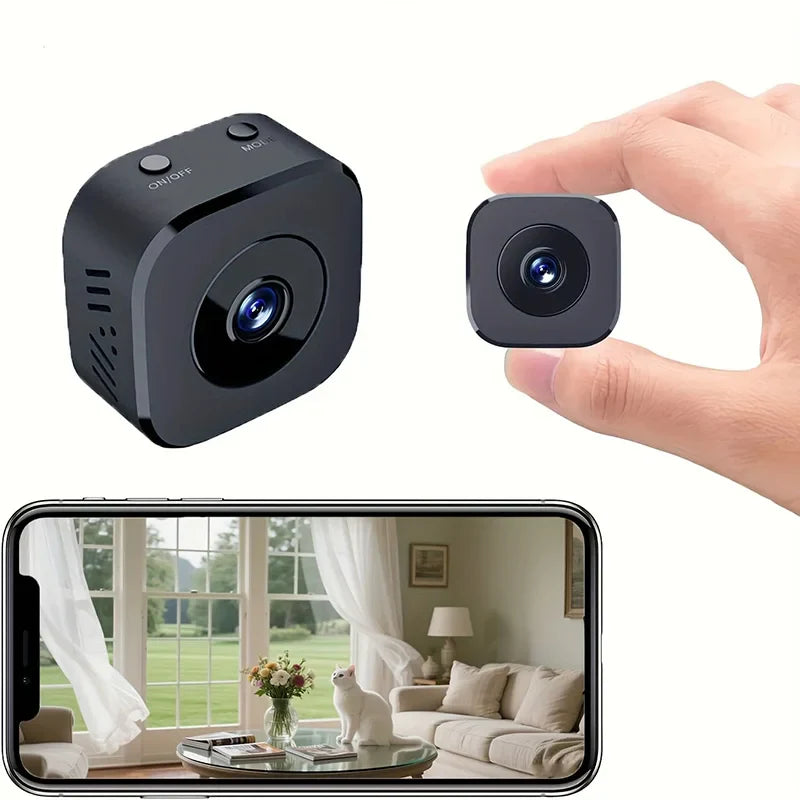1080P Mini-Sicherheitskamera mit WLAN und Nachtsicht – Kabellose Überwachung mit Bewegungserkennung