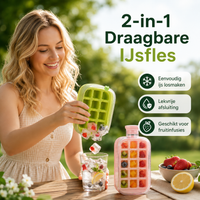 2-In-1-Eiswürfelflasche — Auffüllen, Einfrieren & Drücken