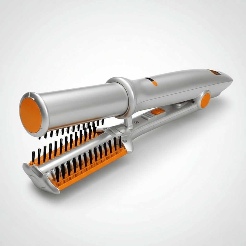 2-In-1 rotierende Haarbürste - Styling & Glätten - Wiederaufladbares Design