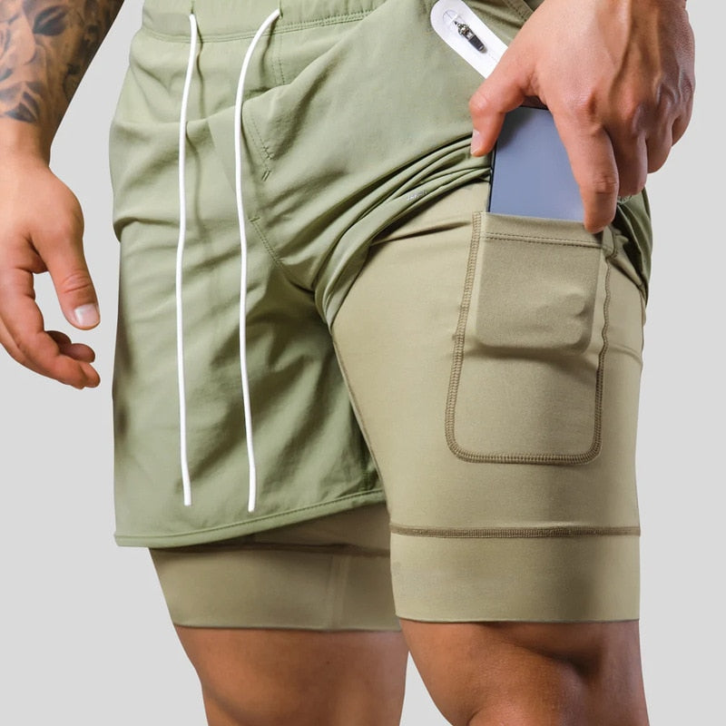 2-In-1 Sport-Shorts für Herren | Perfekt für jedes Workout
