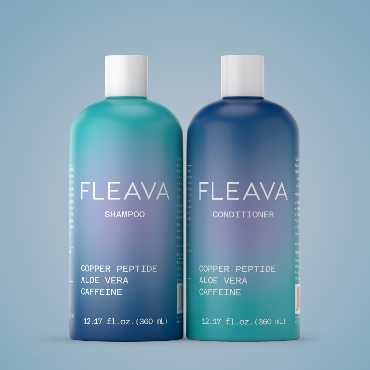 2-teiliges Shampoo- und Conditioner-Set mit Kupferpeptid