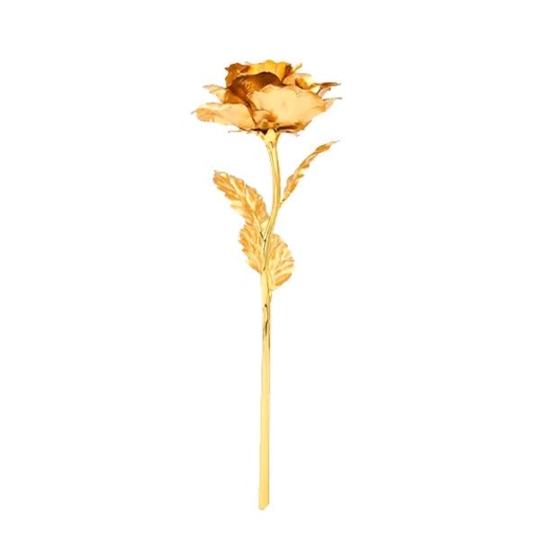 24-Karat-vergoldete Rose in Geschenkbox zu Weihnachten