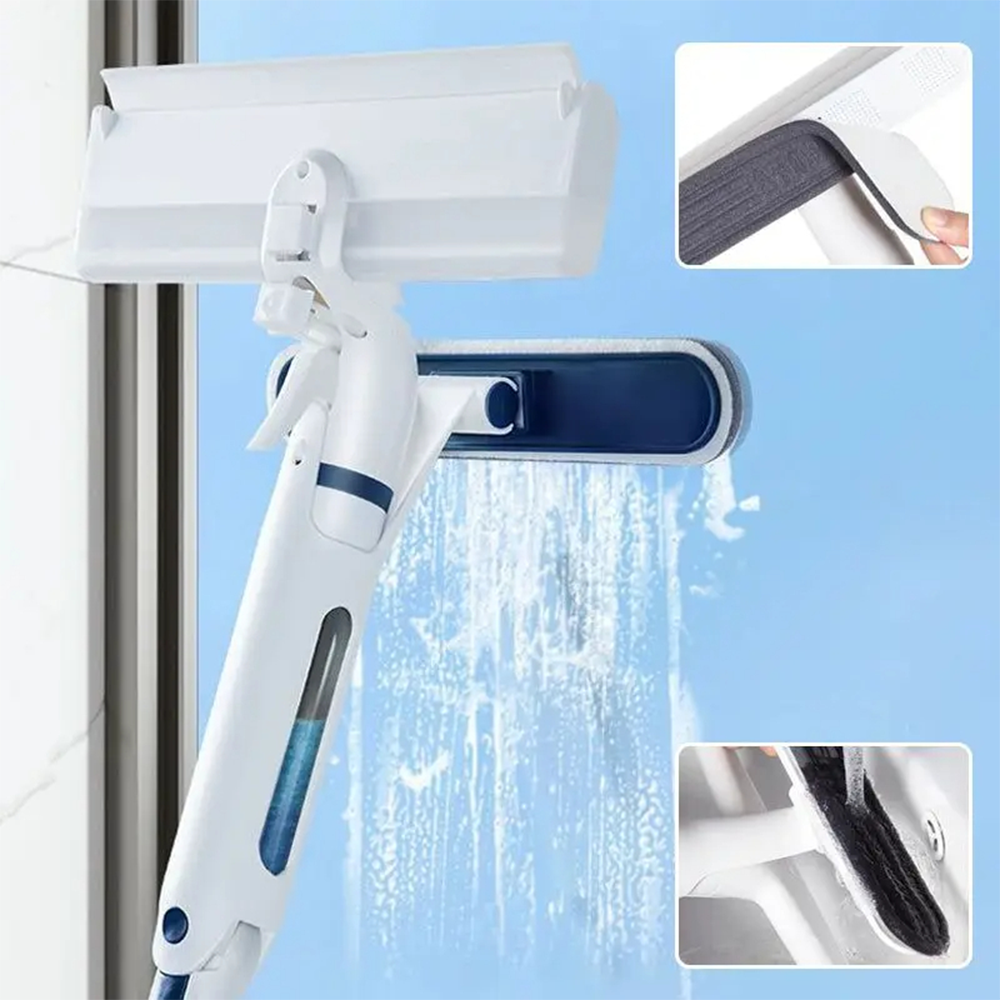 3-In-1-Fensterreiniger mit Sprühfunktion und integriertem Behälter