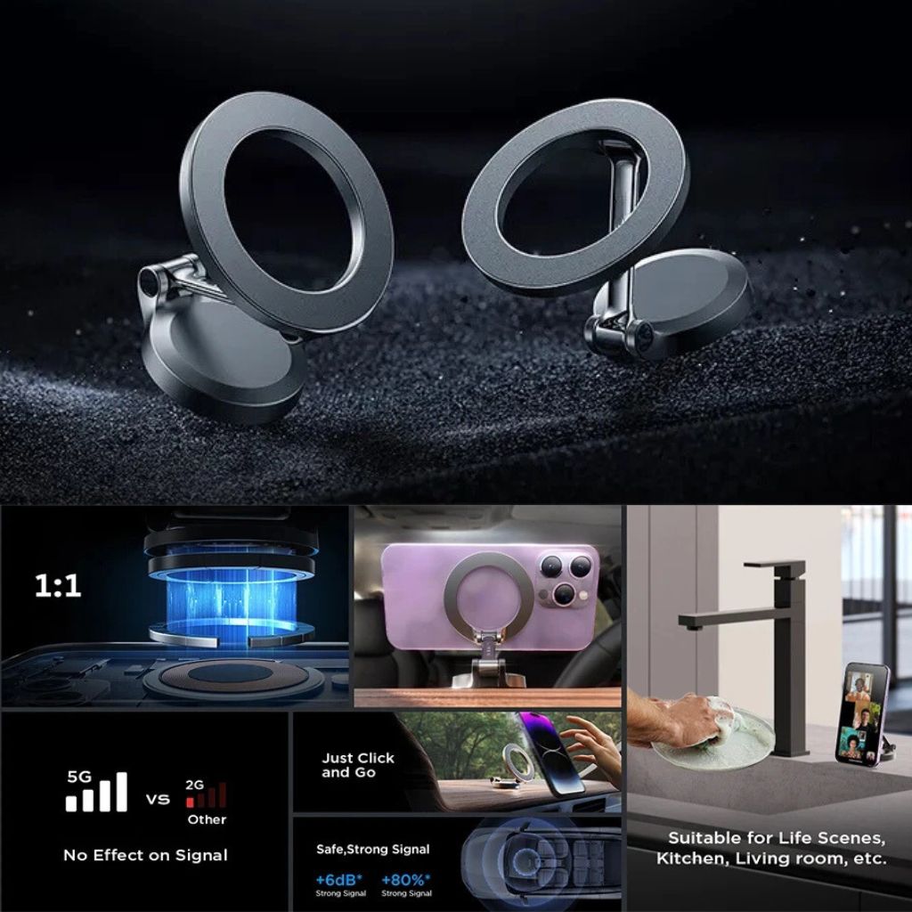 360° Verstellbare magnetische Handyhalterung fürs Auto