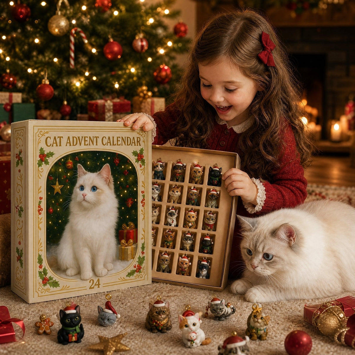 3D-Katzen-Adventskalender – Countdown für die Weihnachtszeit