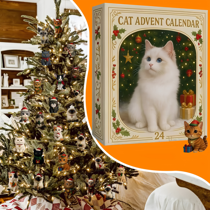 3D-Katzen-Adventskalender – Countdown für die Weihnachtszeit