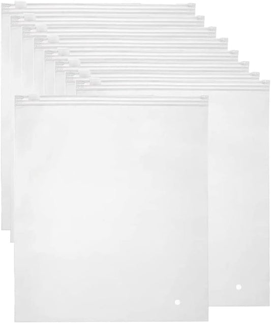 40Er-Pack mattierte, wiederverschließbare Aufbewahrungsbeutel für Kleidung & Reisen