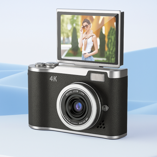 4K-Digitalkamera mit Klappbildschirm und Vlogging-Videorekorder