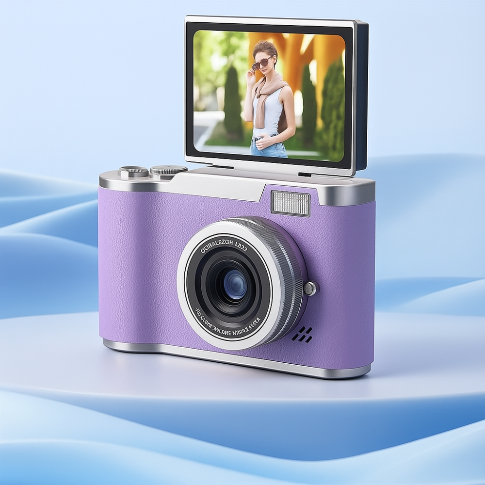 4K-Digitalkamera mit Klappbildschirm und Vlogging-Videorekorder