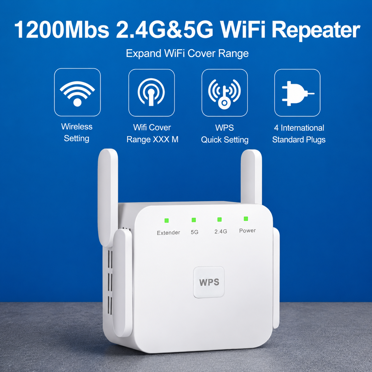 5G WLAN-Booster - Signalverstärker - Schneller drahtloser Reichweitenverstärker