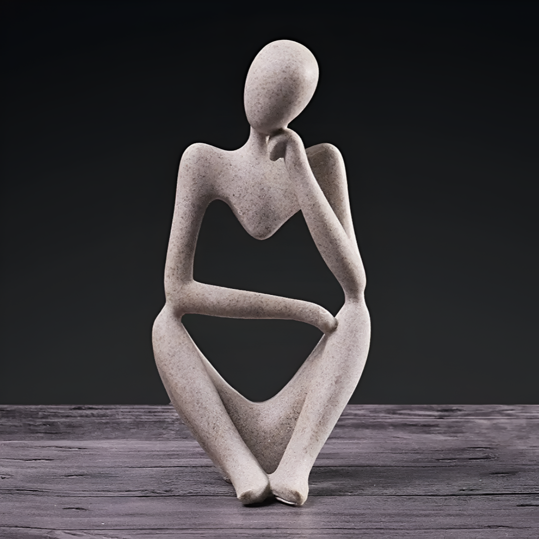 Abstrakte Skulptur „Der Denker“ – Zeitlose Eleganz für Ihr Zuhause