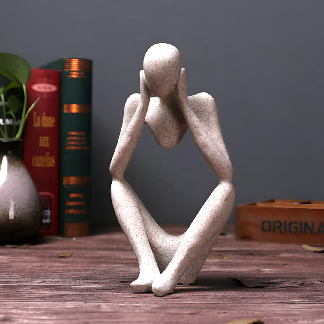 Abstrakte Skulptur „Der Denker“ – Zeitlose Eleganz für Ihr Zuhause