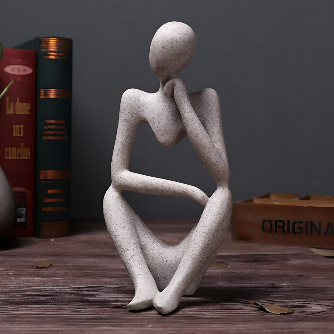 Abstrakte Skulptur „Der Denker“ – Zeitlose Eleganz für Ihr Zuhause