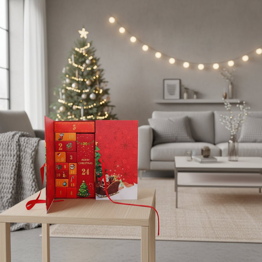 Adventskalender mit 24 festlichen Überraschungen für weihnachtlichen Zauber