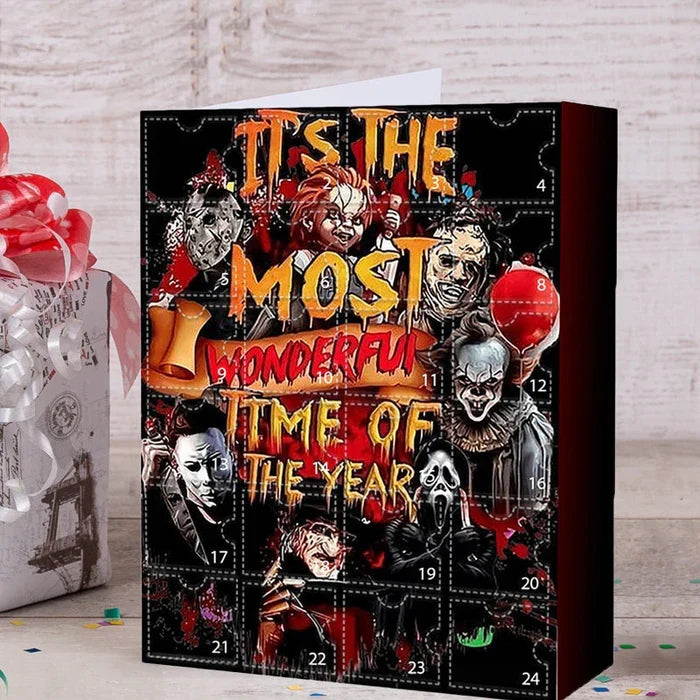 Adventskalender mit Horrorfilm-Figuren