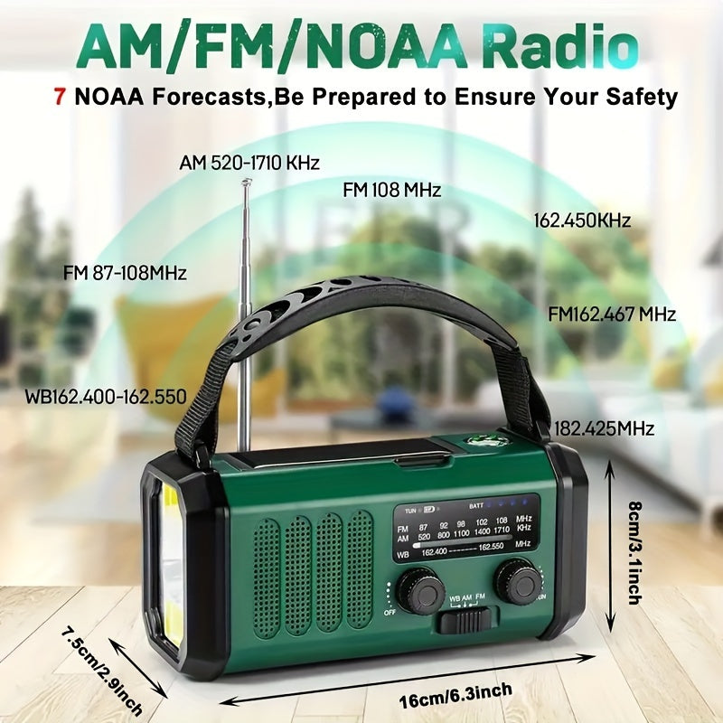 All-in-one-Notfallradio mit Taschenlampe und Ladegerät