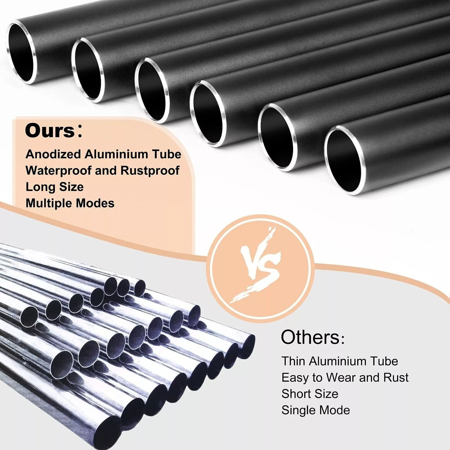 Aluminium-Windspiel mit tiefem Ton zur Entspannung