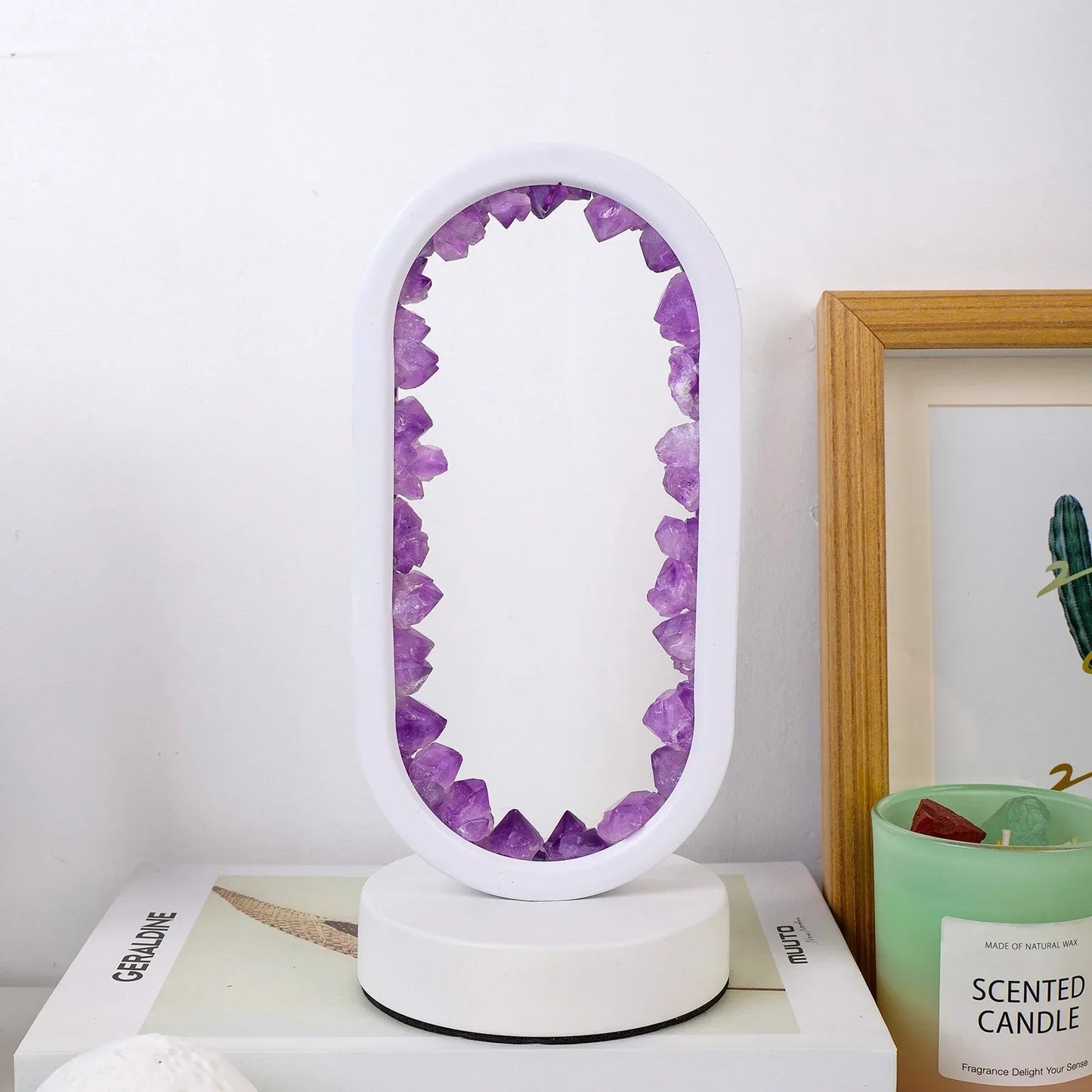 Amethyst-Naturkristalllampe – entspannendes Leuchten für Schlafzimmer und Meditation