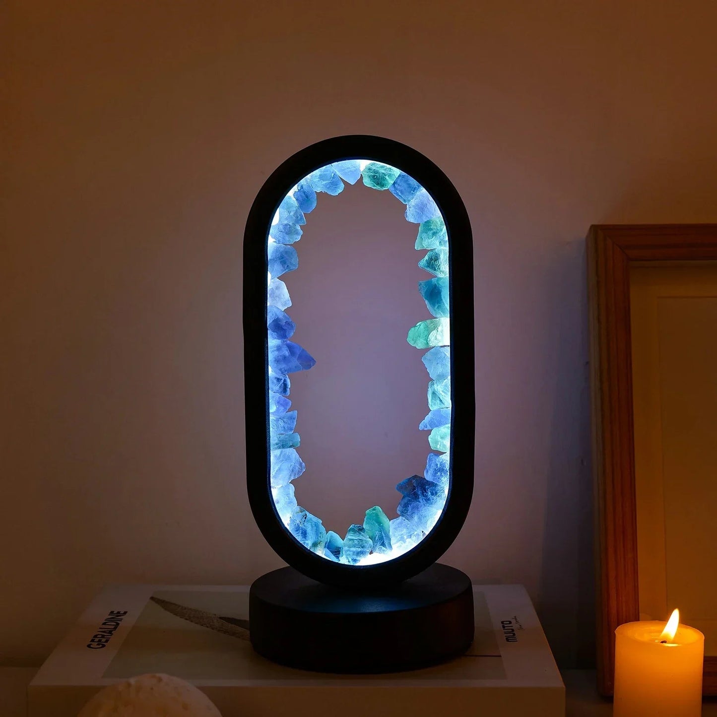Amethyst-Naturkristalllampe – entspannendes Leuchten für Schlafzimmer und Meditation