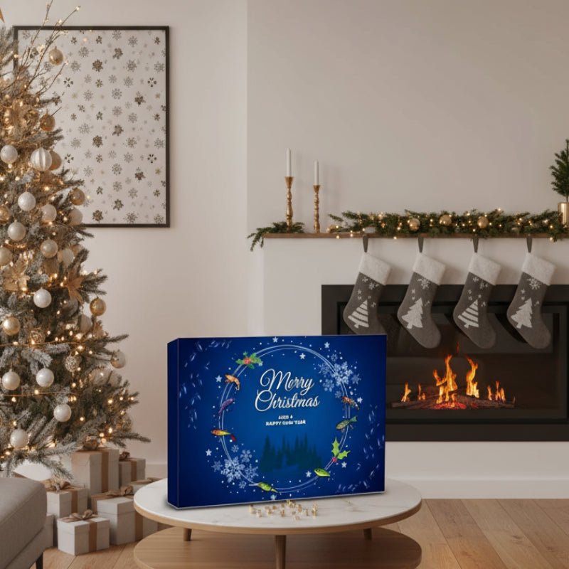 Angel-Adventskalender für 24 Tage mit Premium-Ködern und Zubehör
