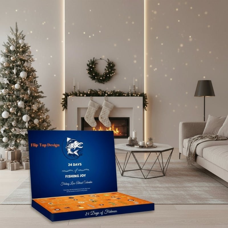 Angel-Adventskalender für 24 Tage mit Premium-Ködern und Zubehör