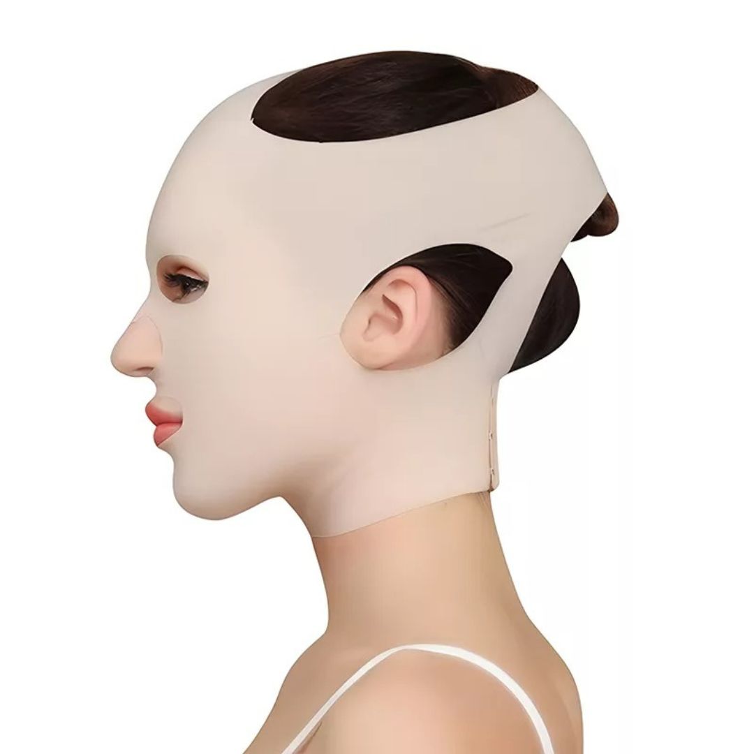 Anti-Falten-Facelift-Maske – Wiederverwendbare Kompression – Weiche ergonomische Passform – Straffung über Nacht für reife Haut