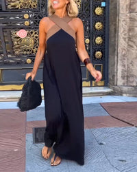Ärmelloses Damen-Maxikleid in A-Linie
