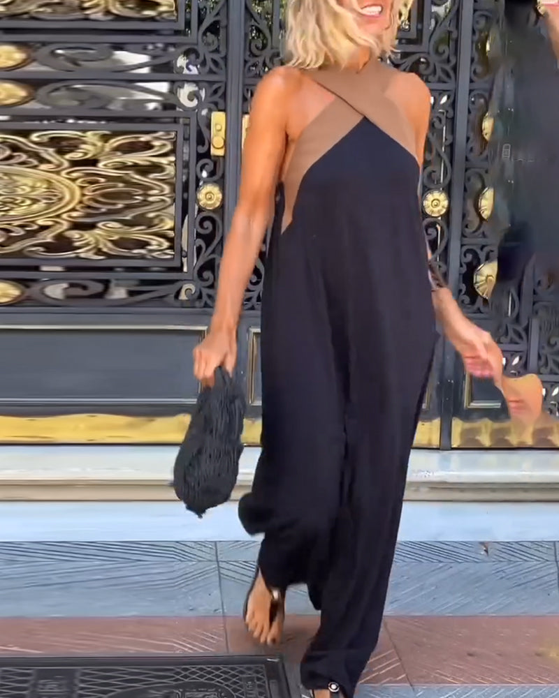 Ärmelloses Damen-Maxikleid in A-Linie