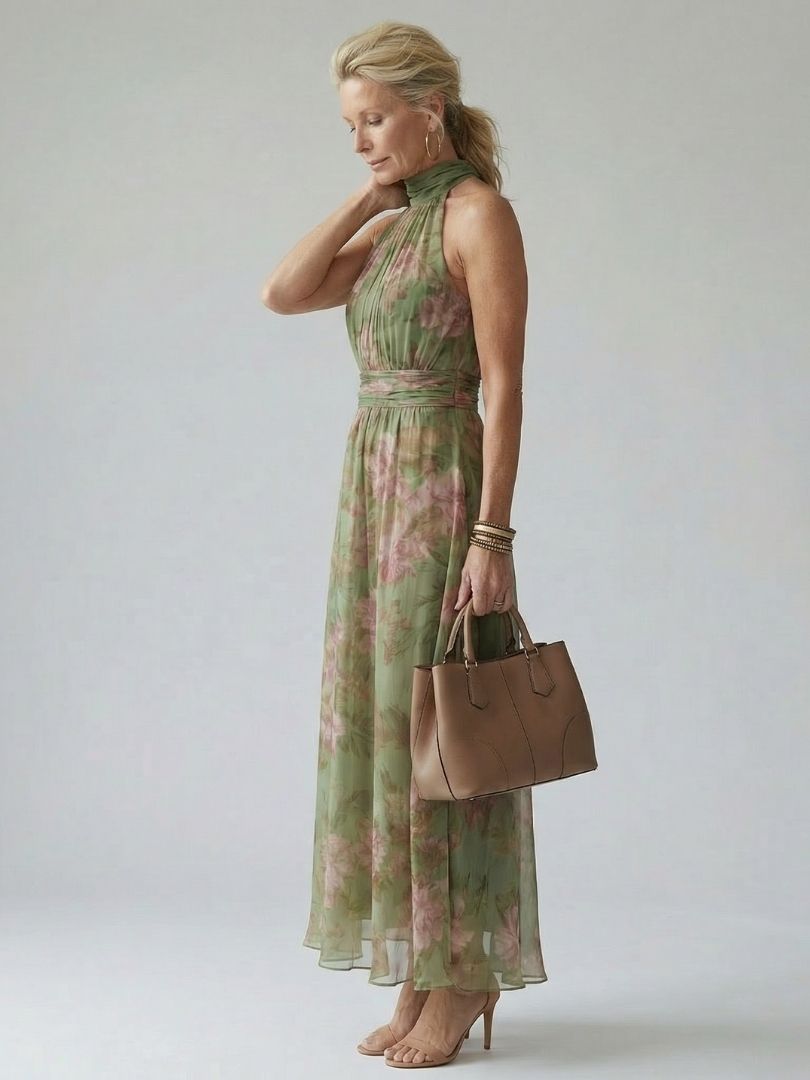 Ärmelloses Maxikleid für Damen