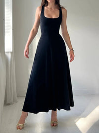 Ärmelloses Midikleid in A-Linie für Damen