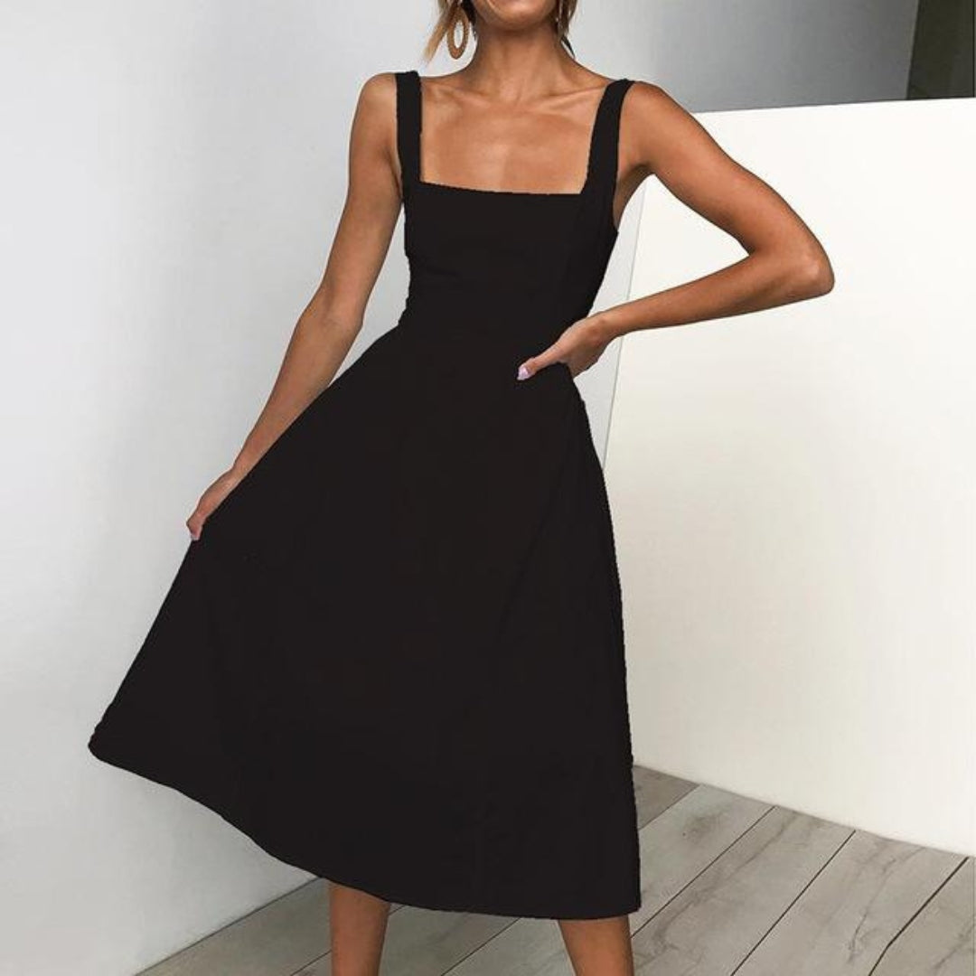 Ärmelloses Midikleid in A-Linie für Damen