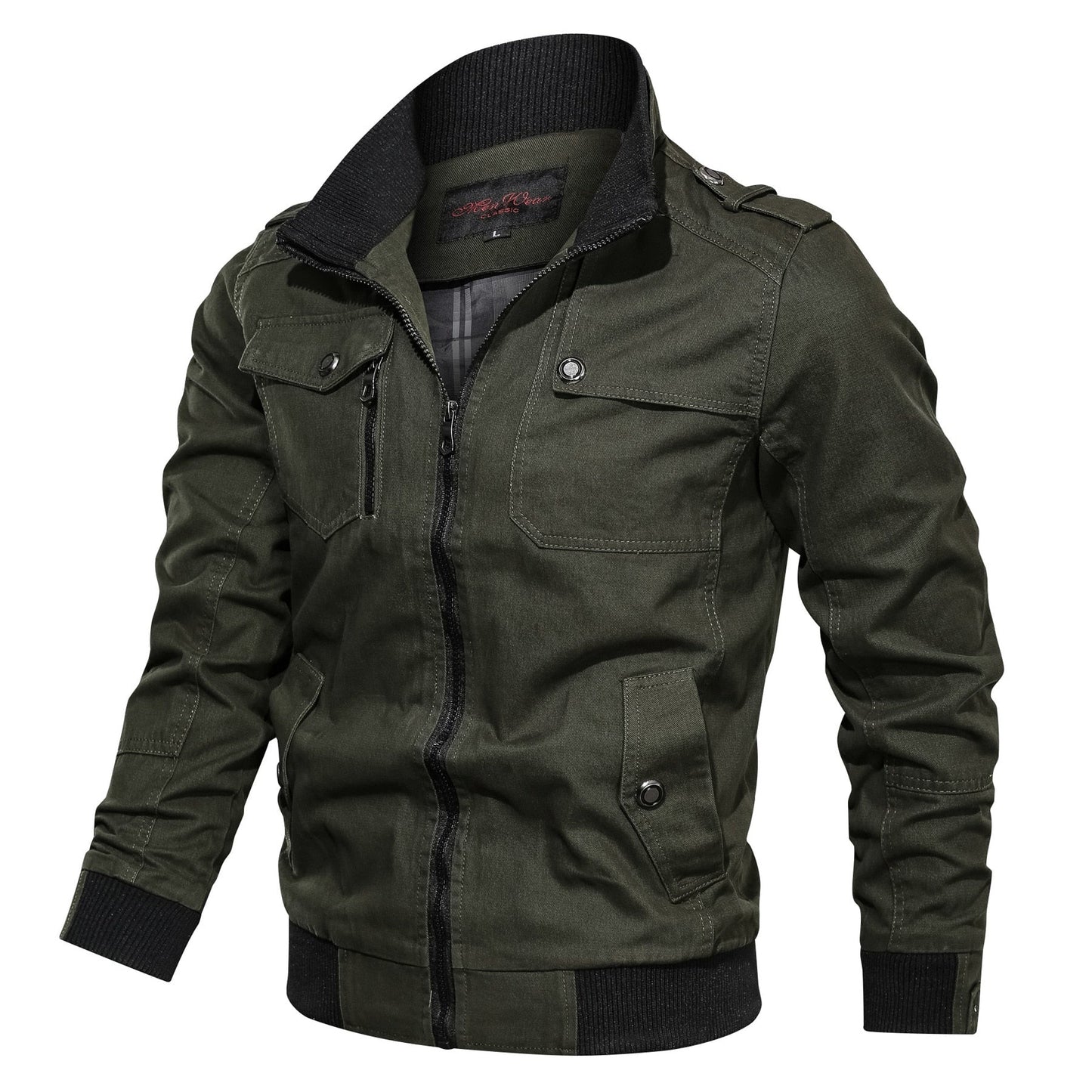 Army-Winterjacke für Herren – Eine winddichte Jacke