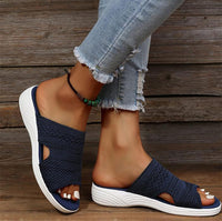 Atmungsaktive Damen-Slipper mit gepolsterter Sohle