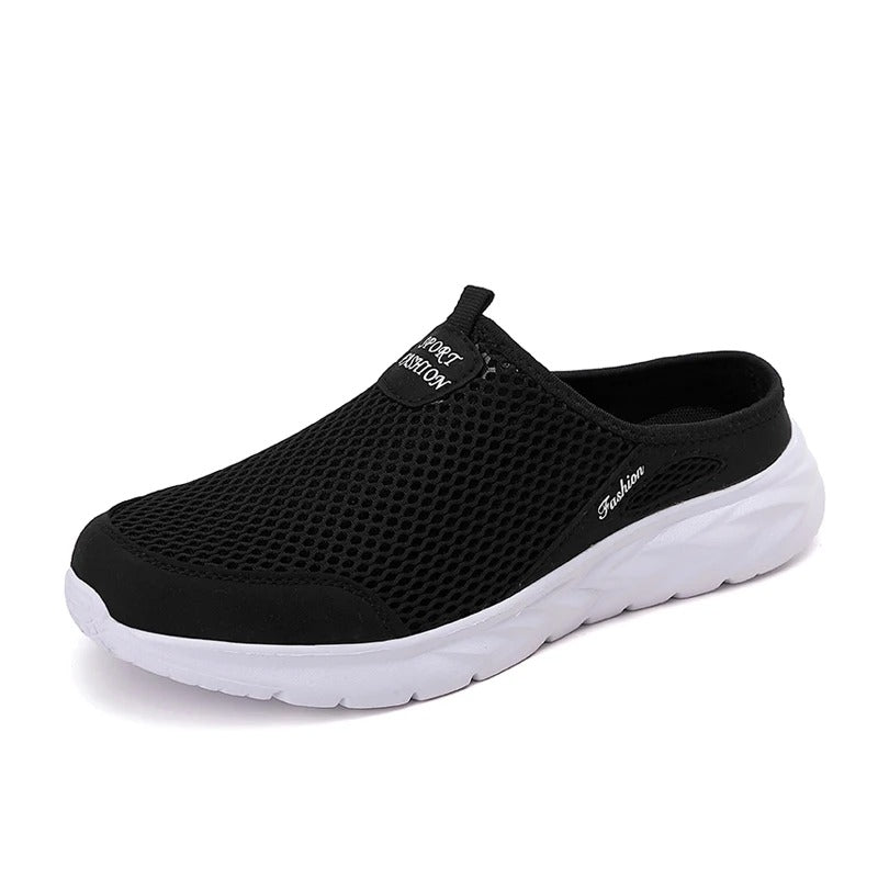 Atmungsaktive Herren-Mules aus Mesh