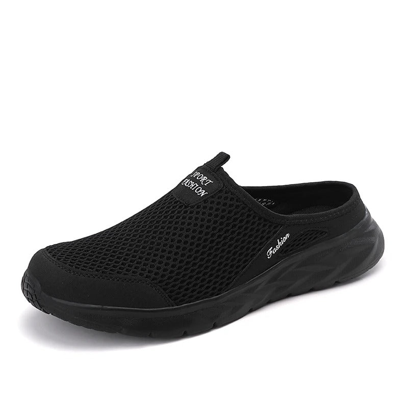 Atmungsaktive Herren-Mules aus Mesh