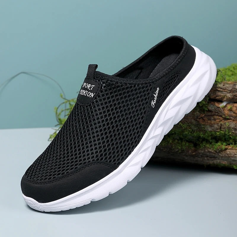 Atmungsaktive Herren-Mules aus Mesh