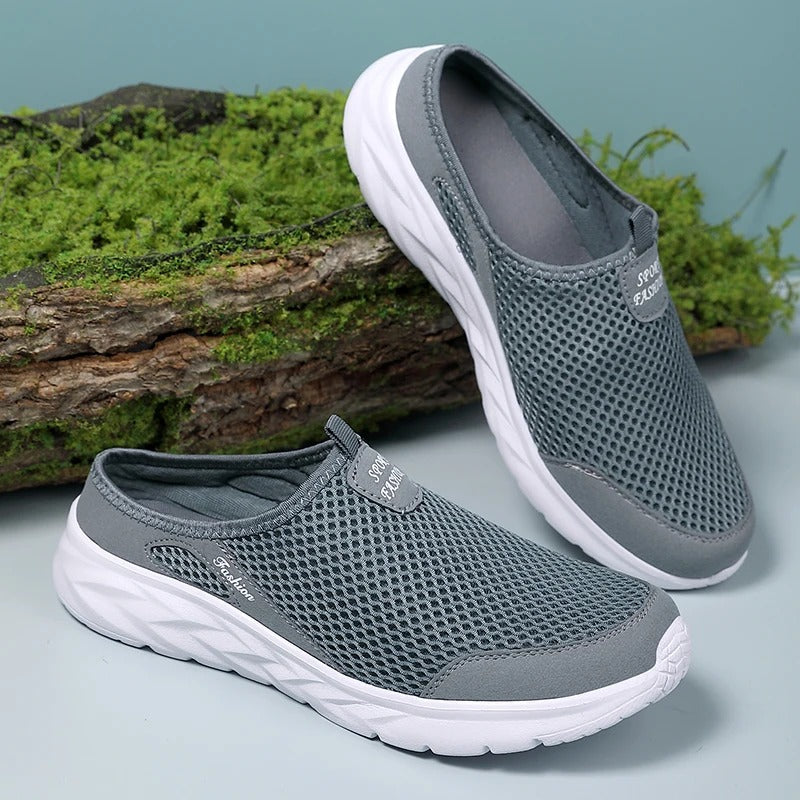 Atmungsaktive Herren-Mules aus Mesh