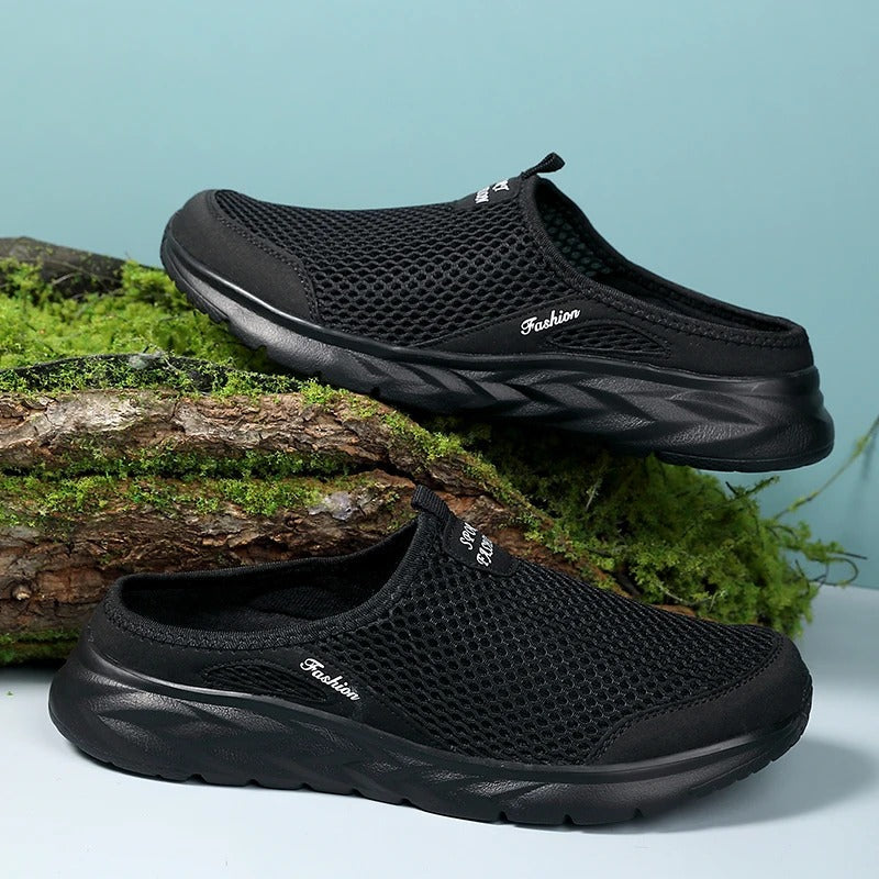 Atmungsaktive Herren-Mules aus Mesh