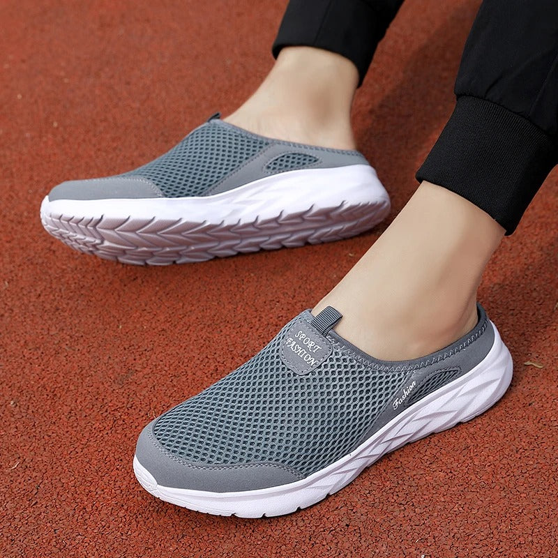 Atmungsaktive Herren-Mules aus Mesh