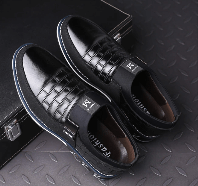 Atmungsaktive Herren-Lederschuhe