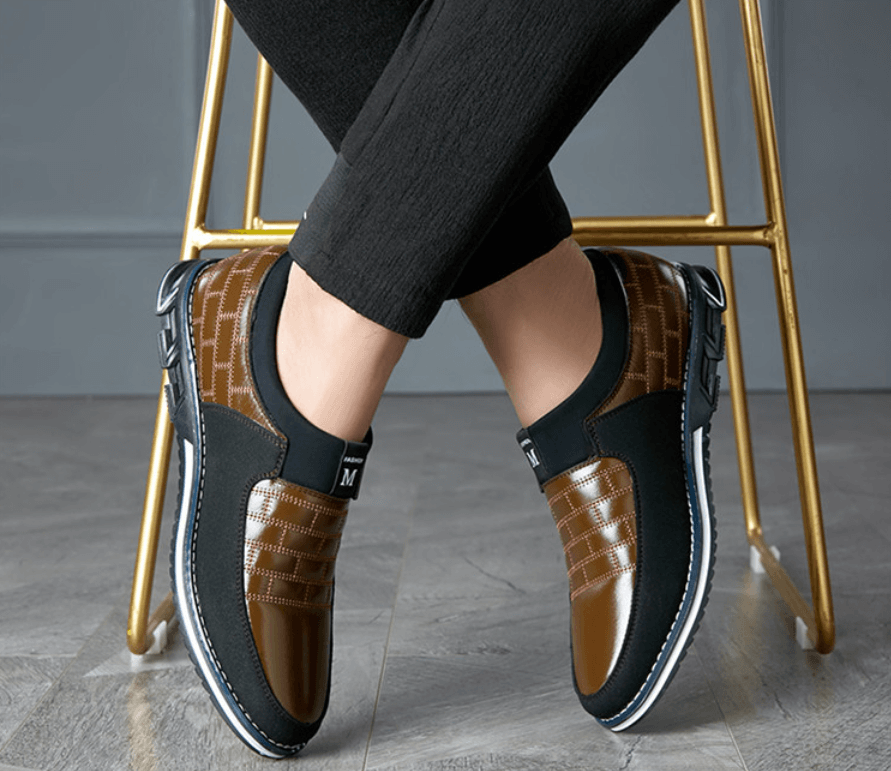 Atmungsaktive Herren-Lederschuhe