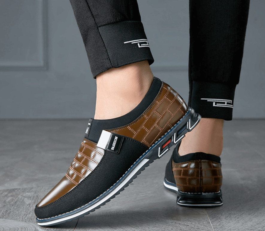 Atmungsaktive Herren-Lederschuhe