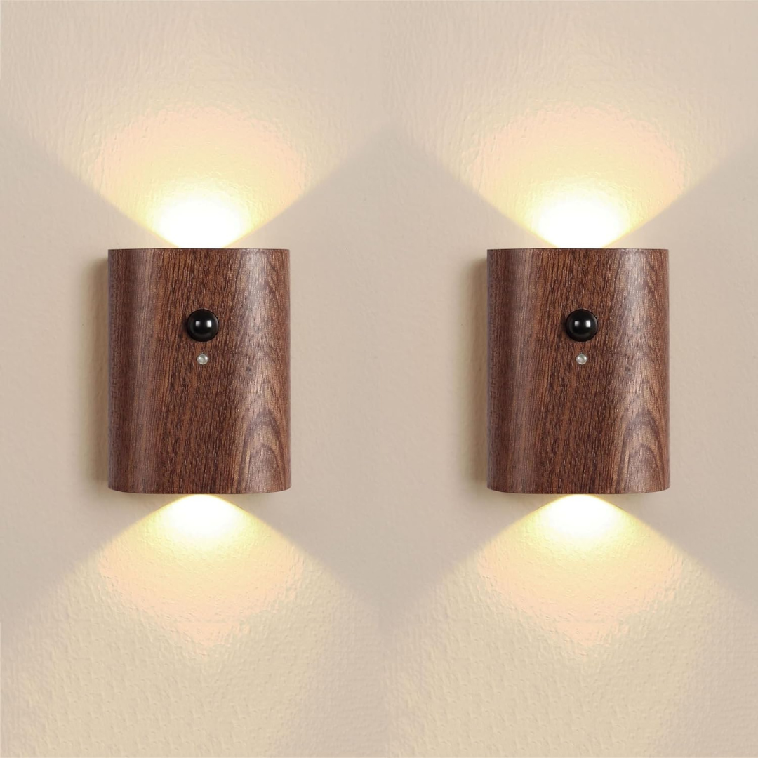 Aufladbare LED-Wandleuchte mit Bewegungsmelder – Warmweiß